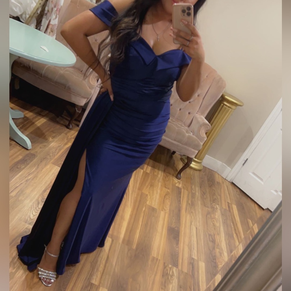 Navy Blue Evening Dress